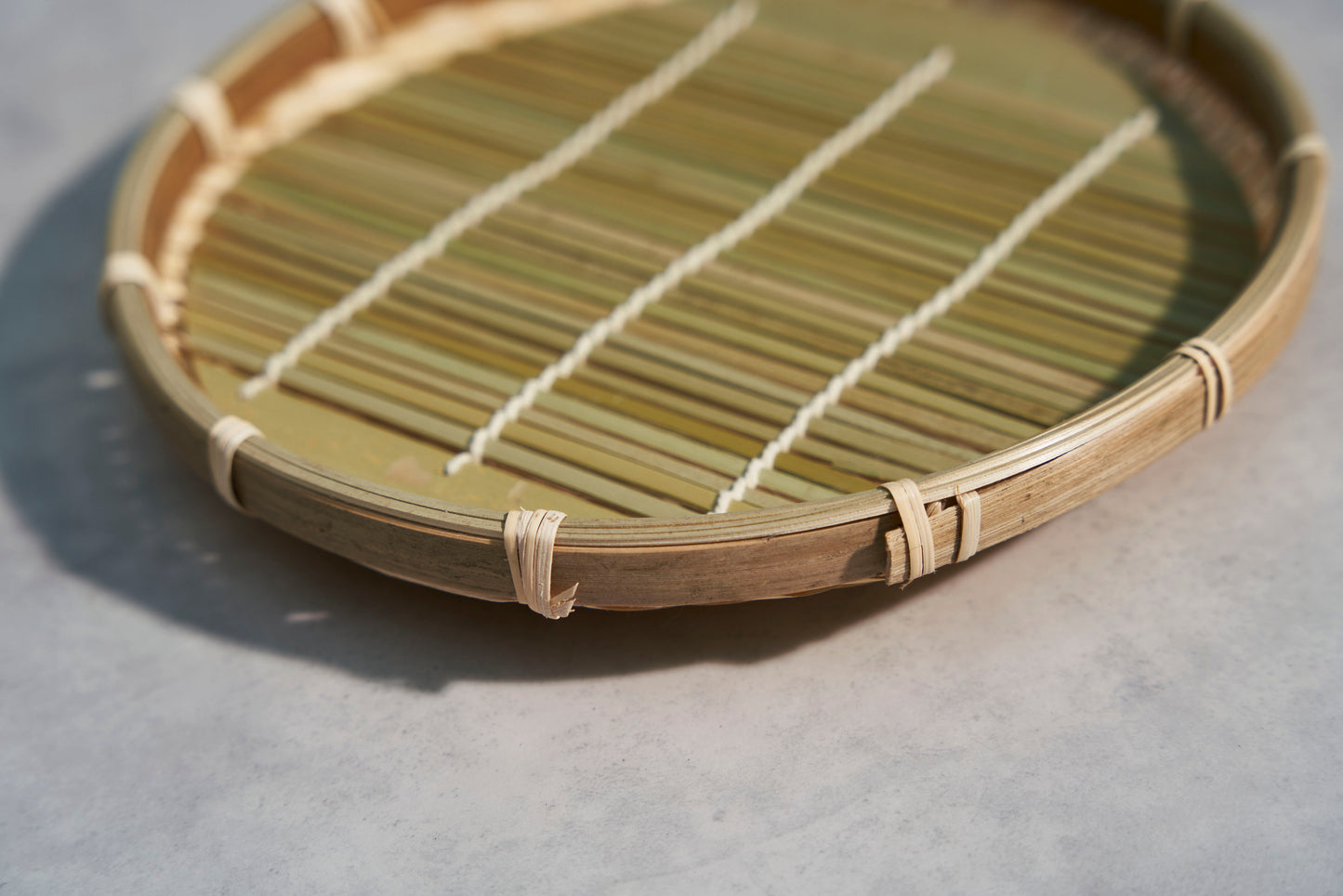 Colander with Bamboo mat For Soba, Udon and any foods