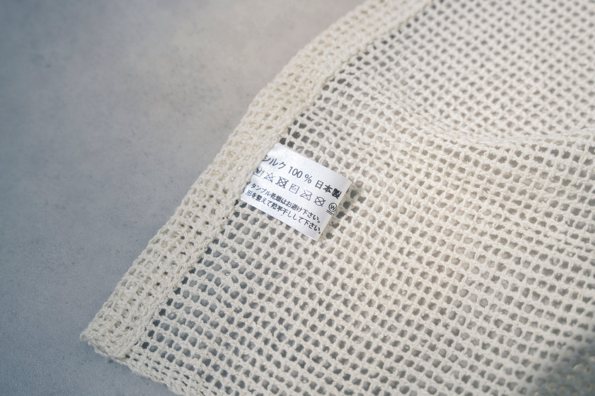 Silk Body Towel – Kyoto Nishijin Tsumugi Silk / Ivory