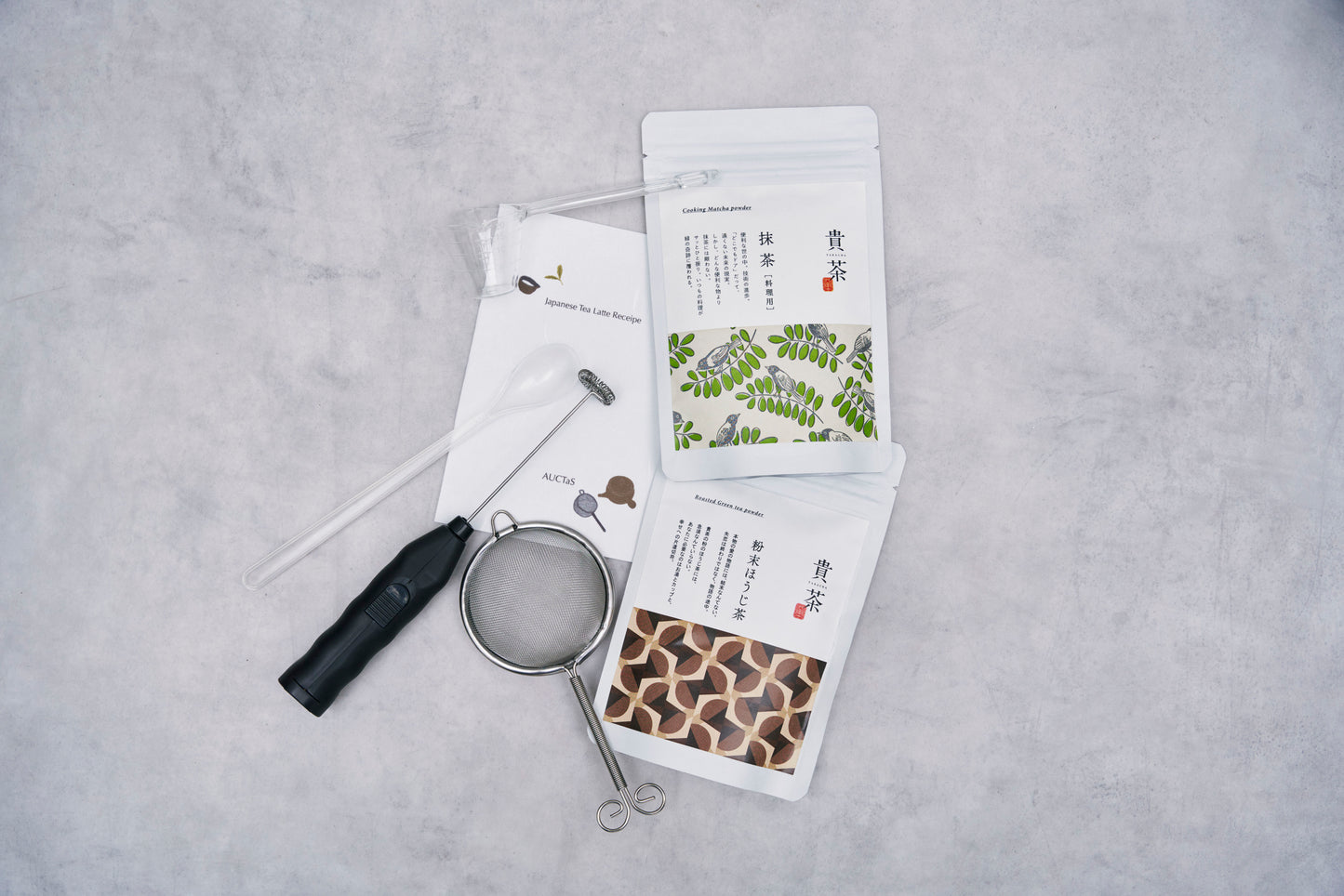 AUCTaS Matcha&Hojicha Latte Cooking Kit