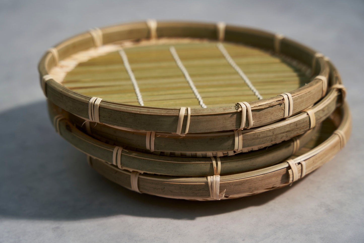 Colander with Bamboo mat  For Soba, Udon and any foods