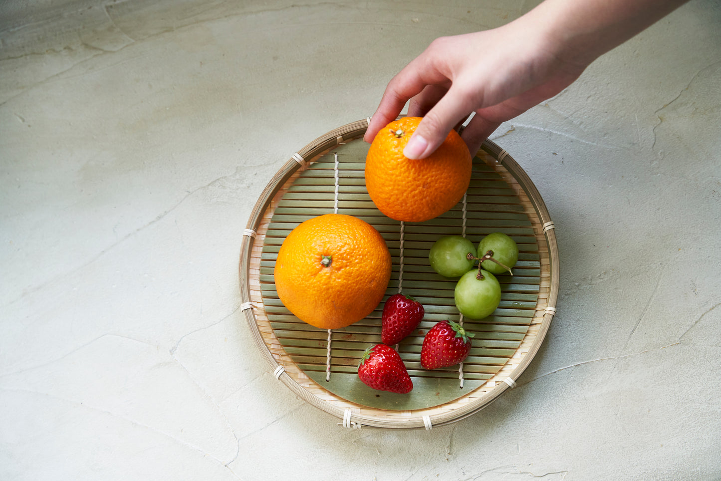 Colander with Bamboo mat  For Soba, Udon and any foods