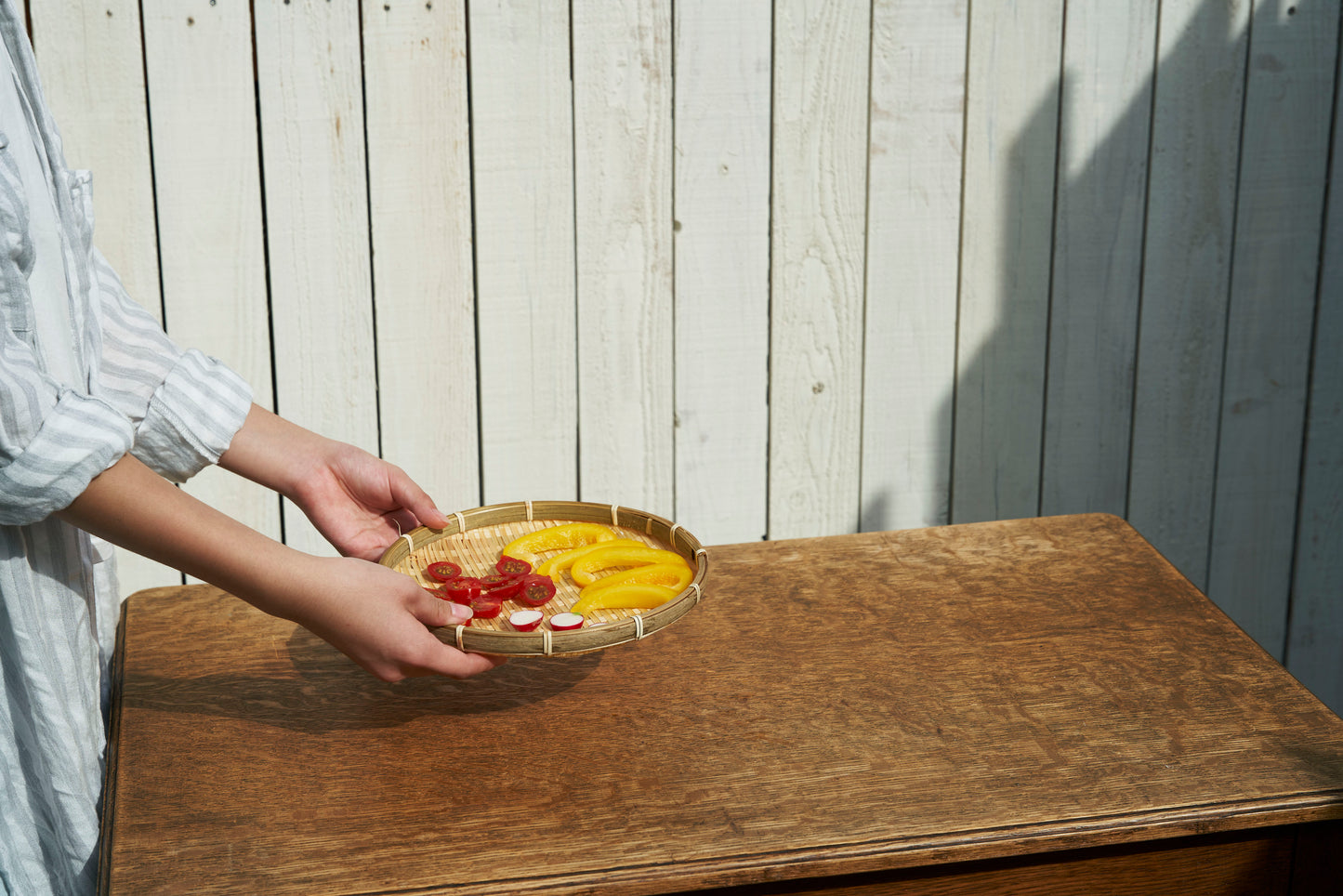 Colander with Bamboo mat  For Soba, Udon and any foods