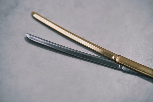 Gold Dessert Knife – Inspired by the Japanese Sword -