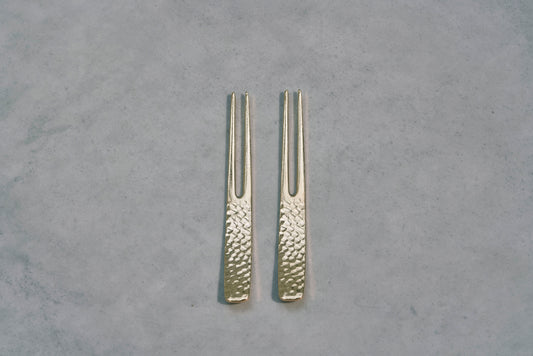 Gold Dessert Picks – Set of 2 - ( Kashiyoji )